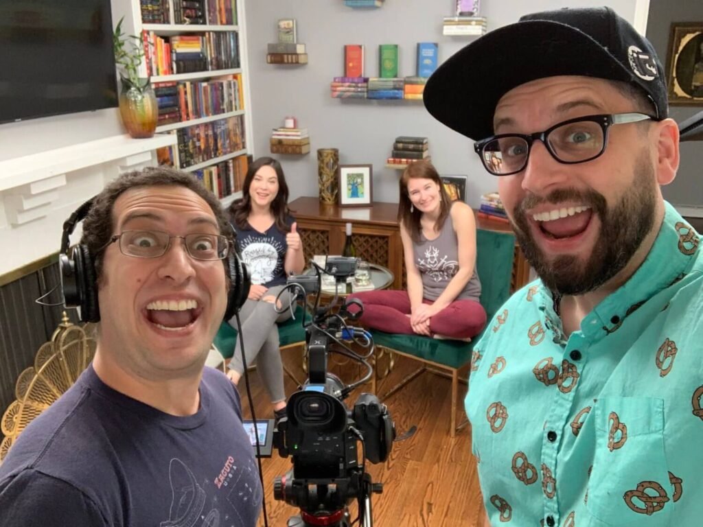Literarily Wasted team filming