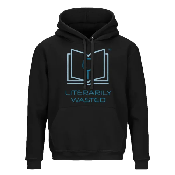 Literarily Wasted Black Hoodie - Image 1