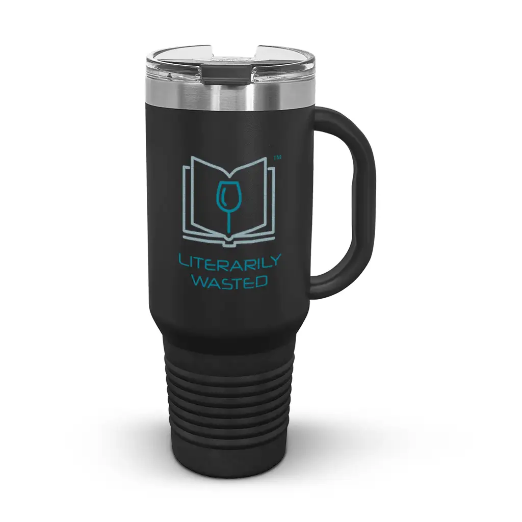 Literarily Wasted Travel Mug - Image 1