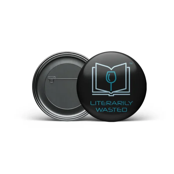 Literarily Wasted Button - Image 1